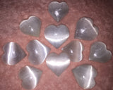 Polished Selenite Heart