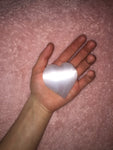 Polished Selenite Heart