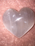 Polished Selenite Heart