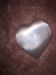 Polished Selenite Heart