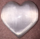 Polished Selenite Heart